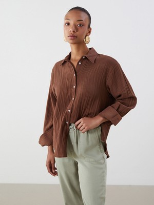 Lc Waikiki Yeni Sezon Dokulu Kadın Gömlek