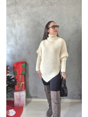 Filiz Yılmaz Butik Asimetrik Kesim Kazak