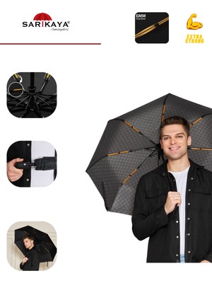 Normadia 8 Fiber Tel, Otomatik Şemsiye, Dayanıklı ve Şık Tasarım