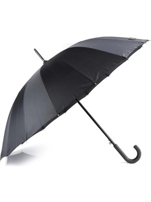 Normadia Dayanıklı Fiber Çelik Iskelet Otomatik Şemsiye, 16 Tel Güçlü Gövde