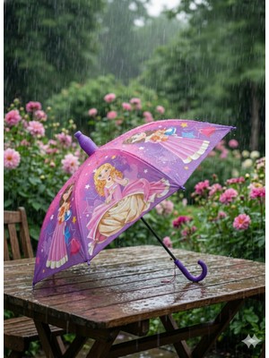 Çocuk Katlanabilir Fiber Telli Düdüklü Şemsiye Yağmur ve Kış Koruma