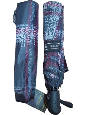 Rubenis Şemsiye 10 Telli 3 Kırmalı Otomatik Açılır, Dayanıklı ve Şık Tasarım