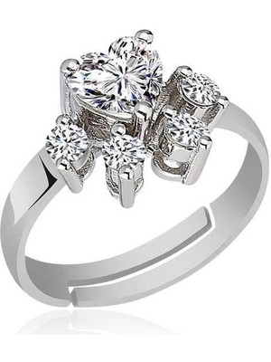 Inure Jewelry Gümüş Beyaz Kedi Patisi Yüzük