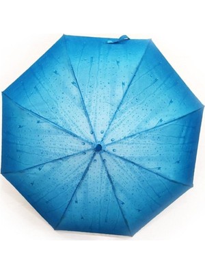 Şemsiye, Su Damlası Tasarımı ile Rüzgarlı Günler Için Güçlü ve Şık