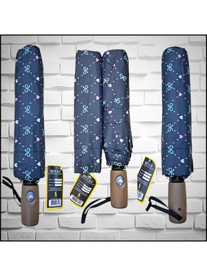 Normadia Dayanıklı Fiber Gövde Otomatik Rüzgarda Koruyan 10 Telli Şemsiye