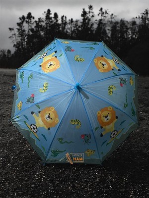 Renkli Desenli Çocuk Şemsiye, Unisex ve Yüksek Kalitede Dayanıklı Ürün