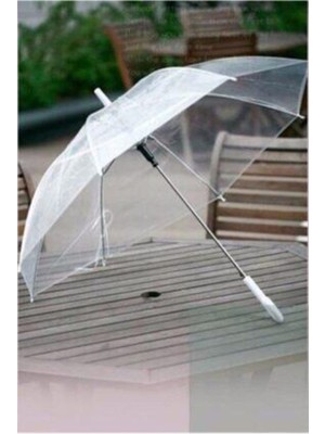 Şeffaf, Hafif ve Dayanıklı Yağmur Şemsiyesi, Renkli Tasarım