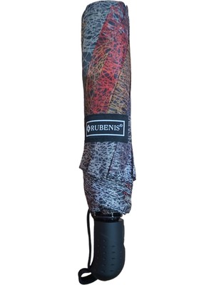 Rubenis Renkli 10 Telli Otomatik Açılır Şemsiye, Şık ve Hafif Tasarım