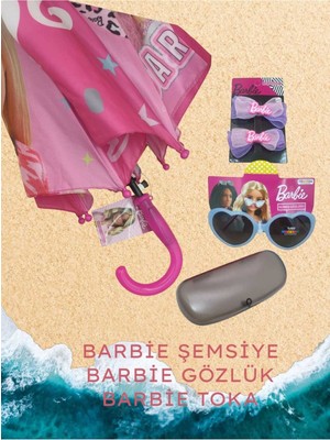 Renkli Çocuk Şemsiyesi ve Gözlük Seti, Eğlenceli Toka ile Kombinasyon