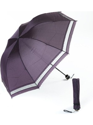 Normadia Şık ve Hafif Dantelli Kadın Manuel Şemsiye, Zarif Tasarım ve Dayanıklılık