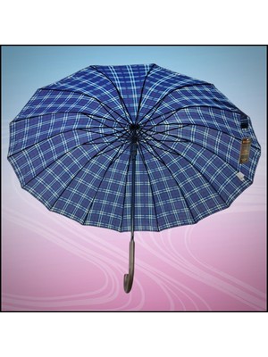 Rubenis Şık ve Otomatik 16 Telli Kaliteli Baston Şemsiye, Dayanıklı ve Kullanışlı