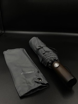 Normadia Tam Otomatik Ahşap Saplı Şemsiye Orijinal Çıtçıtlı Kılıfıyla