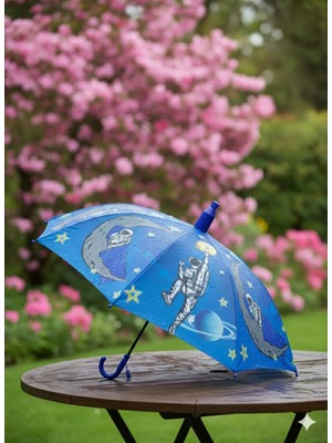 72CM Katlanabilir Fiber Telli Çocuk Şemsiyesi, Renkli ve Pratik Kullanım