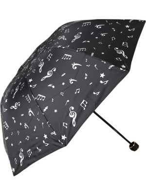 Normadia Renkli Müzik Nota Desenli Şemsiye, Şık ve Kullanışlı Tasarım