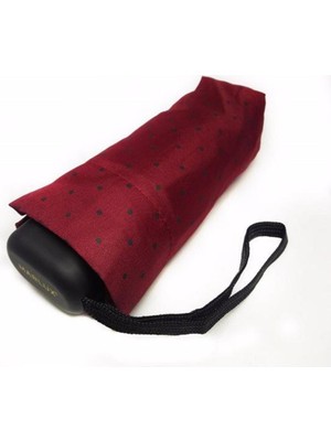 Normadia Mini Cepboy Şemsiye Bordo, Portatif ve Şık 17CM, Güzel Koruma