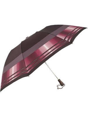 Normadia Şemsiye Bordo Desen April Lüx, Şık ve Dayanıklı Koruma Aracı