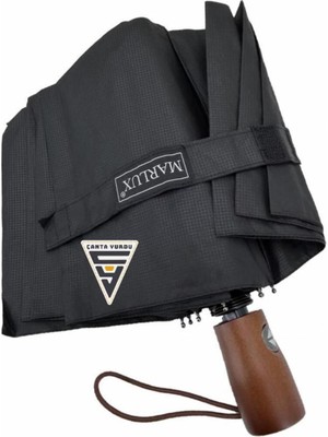 Normadia Şemsiye, Ahşap Sap, Otomatik Açılır, Modern ve Şık Tasarım