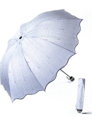 Normadia Renkli Yağmur Desenli Hafif ve Şık Şemsiye