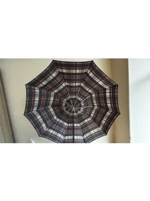 Normadia 10 Telli Ahşap Saplı Yarı Otomatik Şemsiye, Şık ve Dayanıklı Tasarım