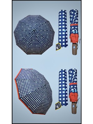 Normadia Dayanıklı Fiber Gövde Otomatik Rüzgarlı 10 Telli Şemsiye