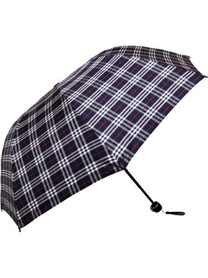 Normadia Şık Ekose Desenli Rüzgarlık ve Şemsiye Seti