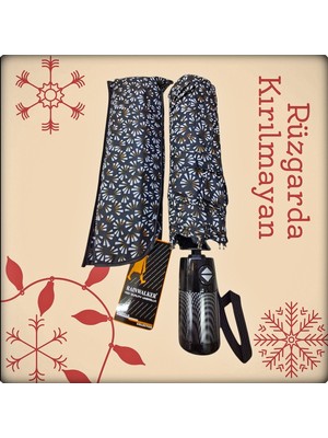 Normadia 10 Telli Full Otomatik Rüzgarda Dayanıklı Fiber Gövde Şemsiye