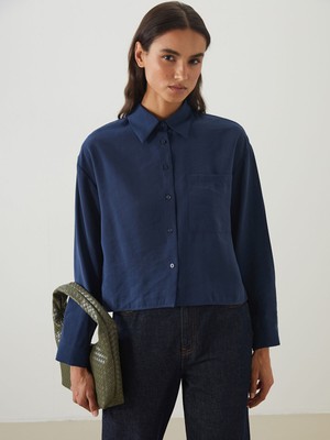 Lc Waikiki Yeni Sezon Modal Karışımlı Kadın Gömlek