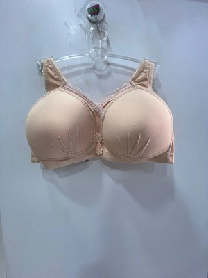 Nergiz Kadın Önü Dantel Detaylı Balensiz Toparlayıcı Ten Sütyen