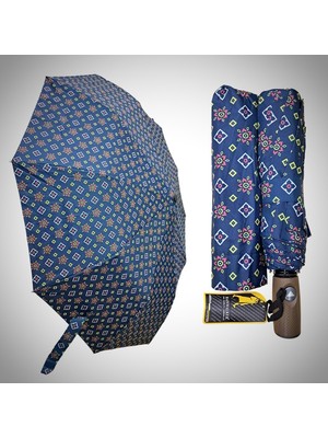 Rubenis Otomatik 10 Telli Fiber Gövde Rüzgar Dayanıklı Şemsiye