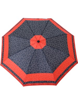 Normadia Renkli Desenli Otomatik Mekanizmalı Şemsiye, Şık ve Kullanışlı Model