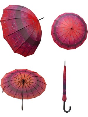 Rubenis 16 Telli Otomatik Yağmur Şemsiyesi, Dayanıklı ve Şık Tasarım