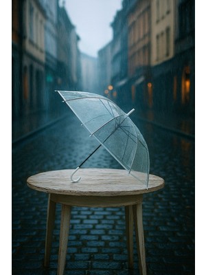 Normadia Şeffaf, Uzun Ömürlü ve Hafif Tasarımlı Dayanıklı Şemsiye