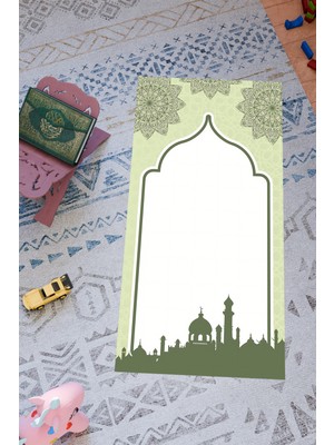 Charmbi Çocuklar Için Özel Tasarım Seccade – Kaymaz Taban & Renkli Desenler Dijital Baskı