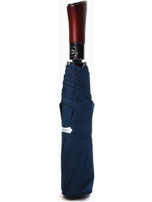 Normadia Premium Ahşap Kavramalı Otomatik Büyük Boy 3 Kademeli Şemsiye