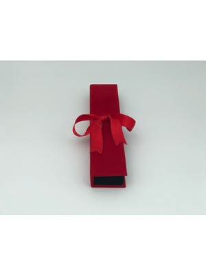 Hayran Kutu Ahşap Kadife Kurdeleli Elit Bileklik Kutusu