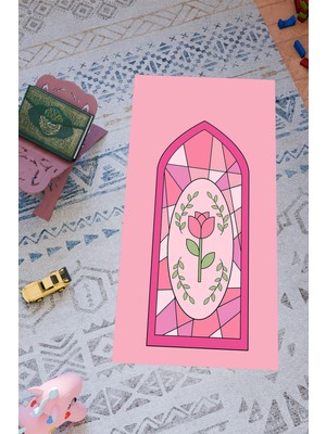 Charmbi Çocuklar Için Özel Tasarım Seccade – Kaymaz Taban & Renkli Desenler Dijital Baskı