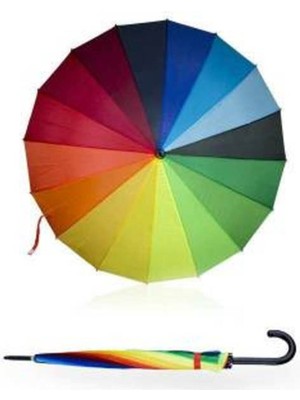 Normadia 16 Telli Renkli Fiber Şemsiye Görünümlü Cadde Süsleme