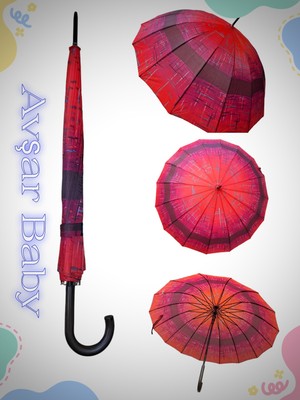 Rubenis Şık ve Dayanıklı 16 Telli Otomatik Yağmur Şemsiyesi