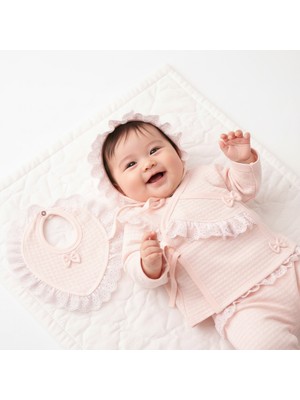 Milays Kız Bebek %100 Pamuk 0-3 Ay Premium Kalite Set