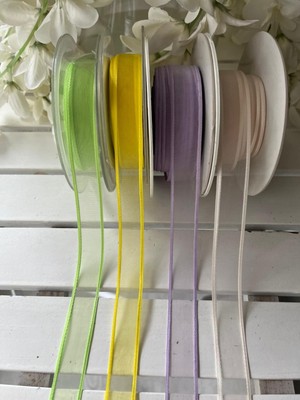 Helvacıoğlu Çikolata Stokları Eritiyoruz, Şifon Kurdeleler, 1  ve 2 cm Eninde, Toplam 84 Metre