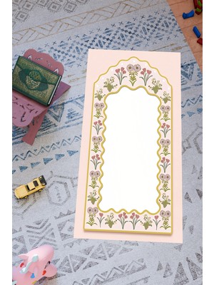 Charmbi Çocuklar Için Özel Tasarım Seccade – Kaymaz Taban & Renkli Desenler Dijital Baskı