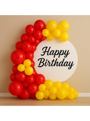 Balonsan Balon Seti 60 Adet ( Kırmızı-Sarı)