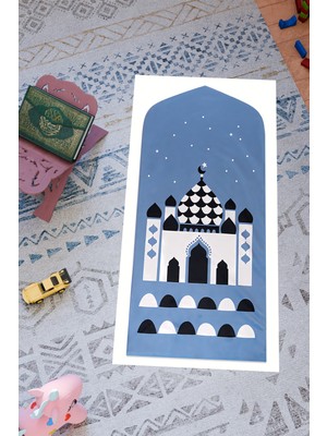 Charmbi Çocuklar Için Özel Tasarım Seccade – Kaymaz Taban & Renkli Desenler Dijital Baskı