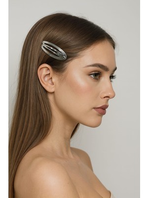 GEEN 10 Adet Metal Çıtçıtlı Saç Tokası 6 cm