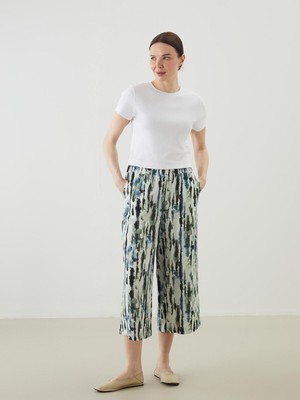 Lc Waikiki Yeni Sezon Beli Lastikli Desenli Kadın Kapri