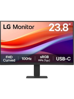 23.8 Lg 24U421A-B Fhd 5ms 100HZ HDMI Usb-C Curved