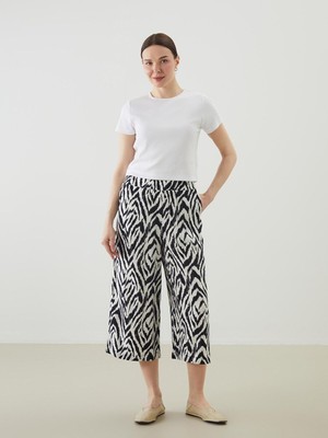 Lc Waikiki Yeni Sezon Beli Lastikli Desenli Kadın Kapri