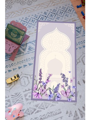 Charmbi Çocuklar Için Özel Tasarım Seccade – Kaymaz Taban & Renkli Desenler Dijital Baskı