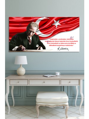 Morfil Sanat Atölyesi Atatürk Mustafa Kemal Makam Kanvas Tablo Resmi Kurumlar Okullara Uygun (7farklı Ölçü)