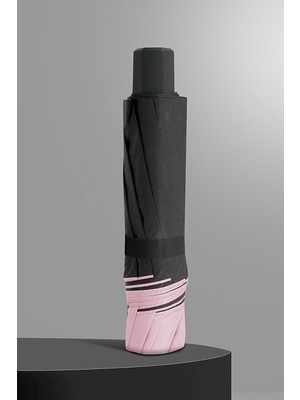 Normadia Renkli Çiçek Desenli Manuel Açılır ve Kapanır Şemsiye